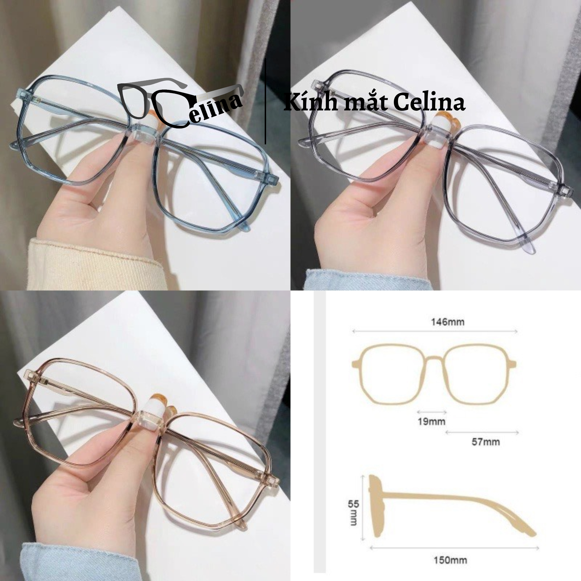 Gọng Kính Nam Nữ CELINA