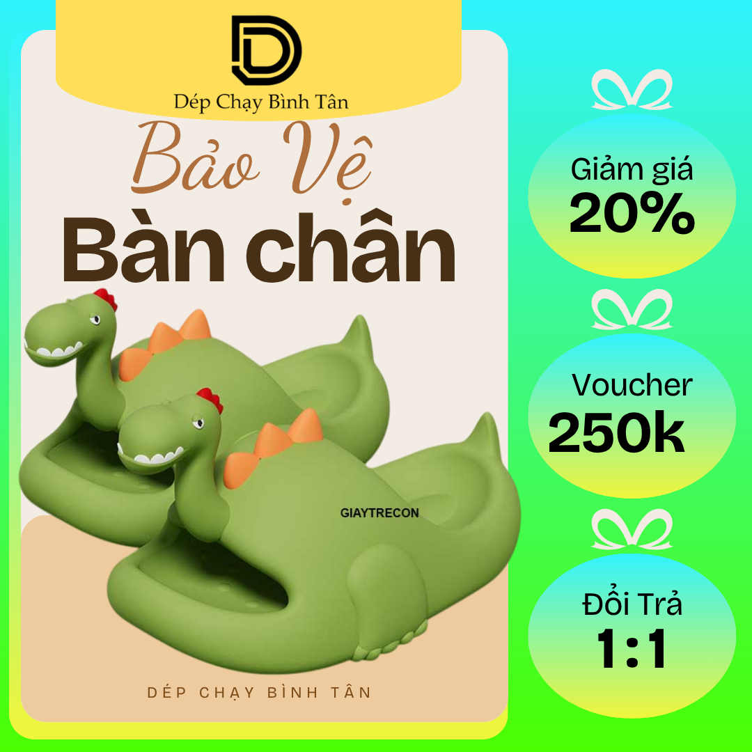 Dép khủng long size 35-43 GF34S0- Dép chạy bình tân