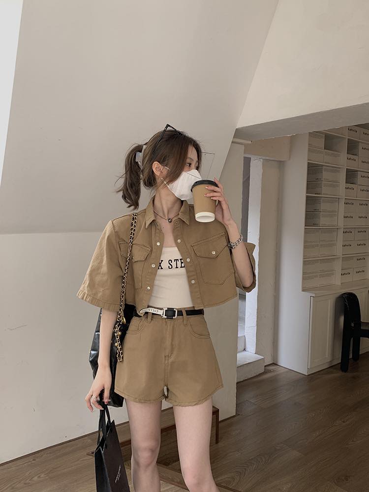 set sơ mi 3 món kèm quần