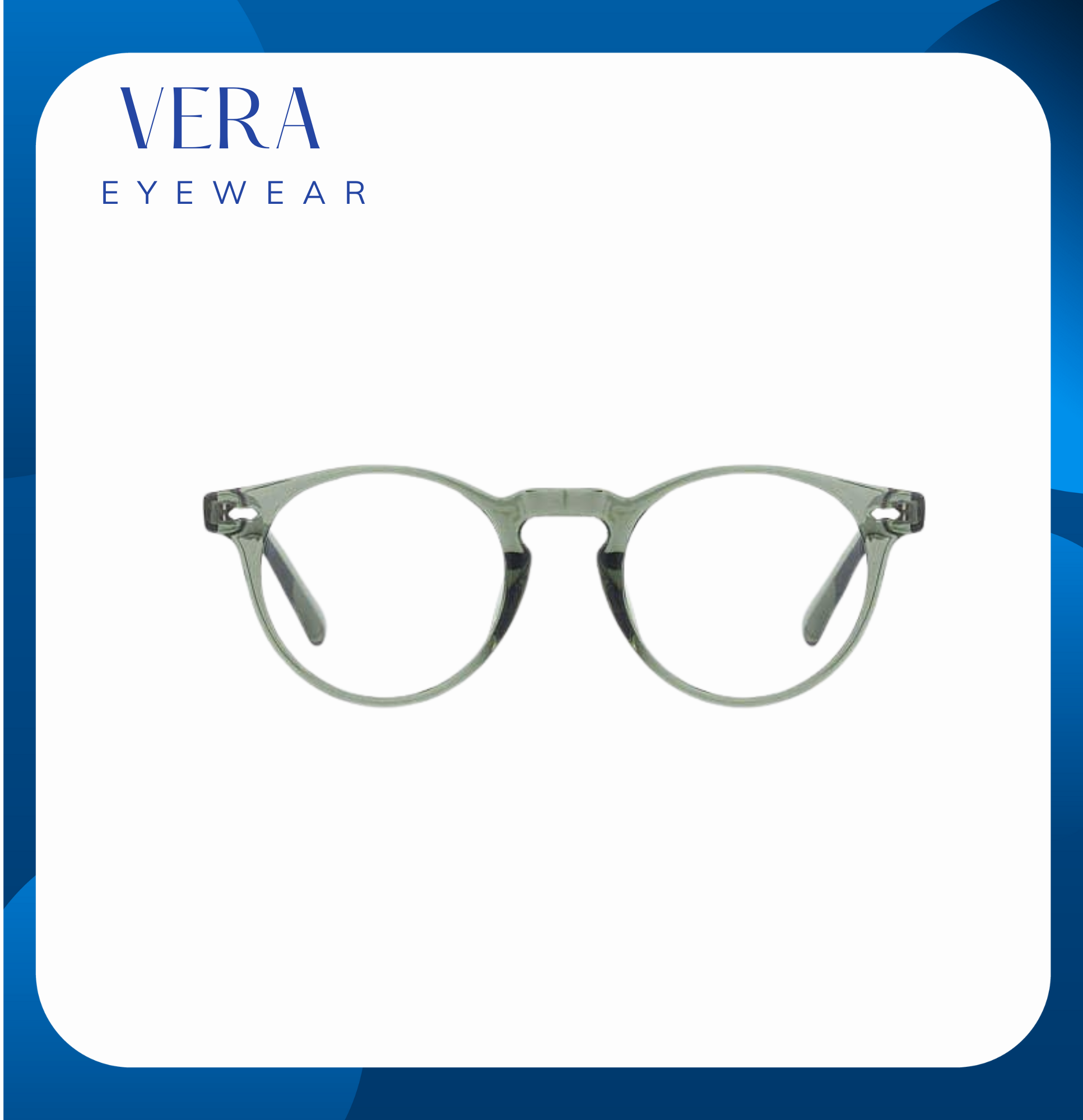 Gọng kính dáng tròn Collin - Màu xanh lá