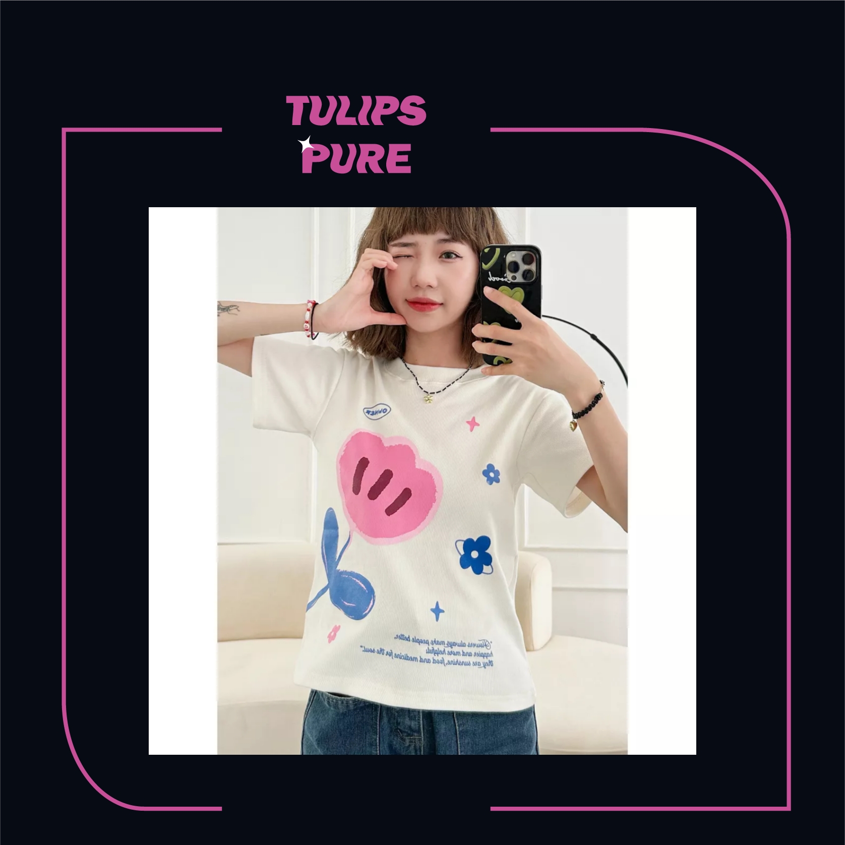 Áo Thun Babytee Hoa In Nổi