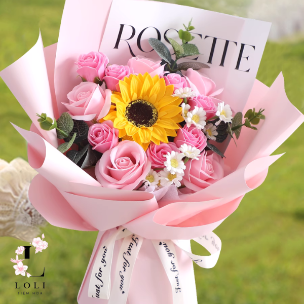 Hoa sáp ngẫu nhiên dành tặng người yêu, thầy cô