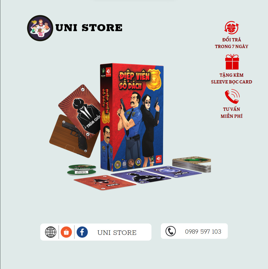 Điệp viên số dzách - Board Game Việt Nam - 35 lá bài