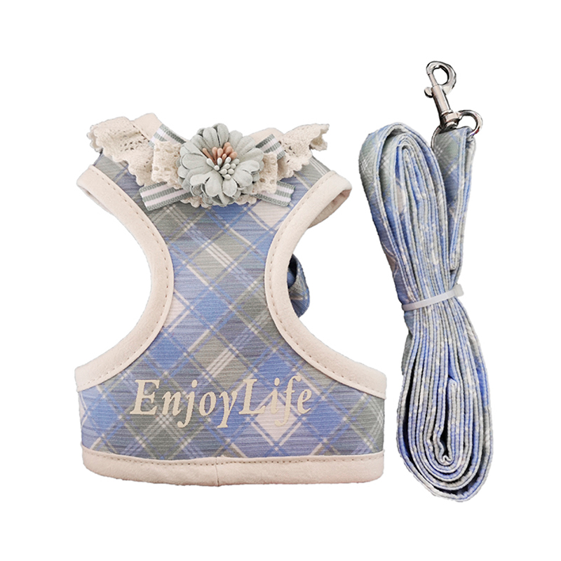 Yếm cho chó mèo kèm dây dắt Ambaby 1JXS043