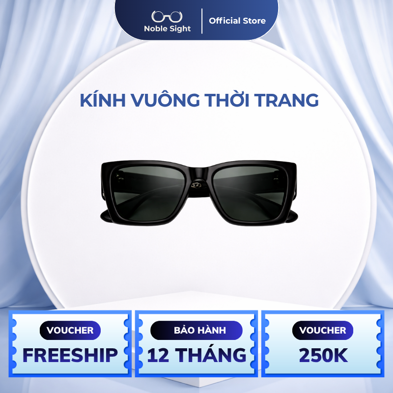 Kính Vuông Thời Trang Noble Sight Chất Liệu Nhôm Chống Rỉ Phong Cách Sang Trọng