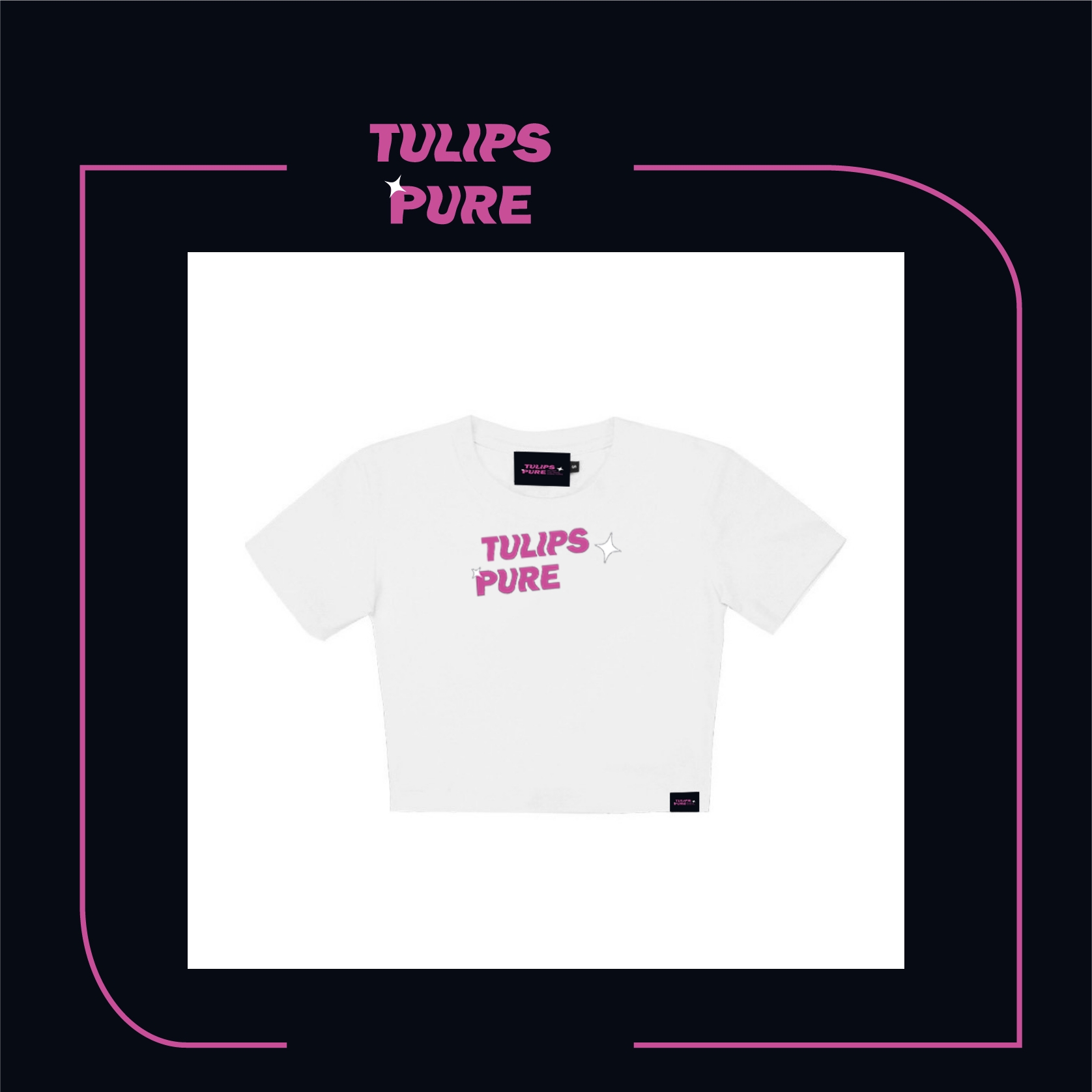 Áo Thun Croptop Logo Tulips Pure Basic