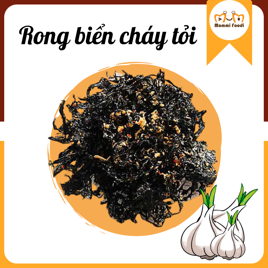 Rong biển cháy tỏi Mommi Foodi 100g