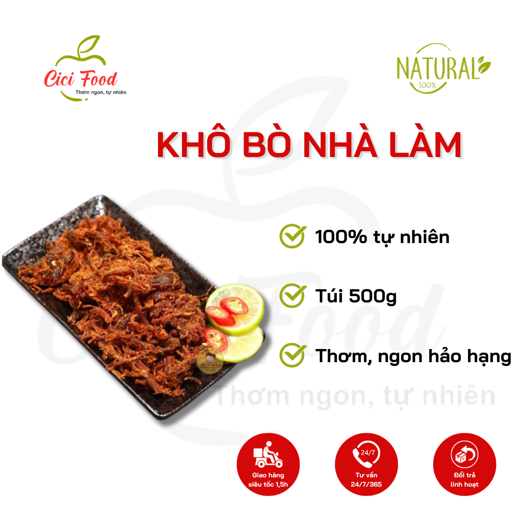 Khô Bò Nhà Làm Cici Food