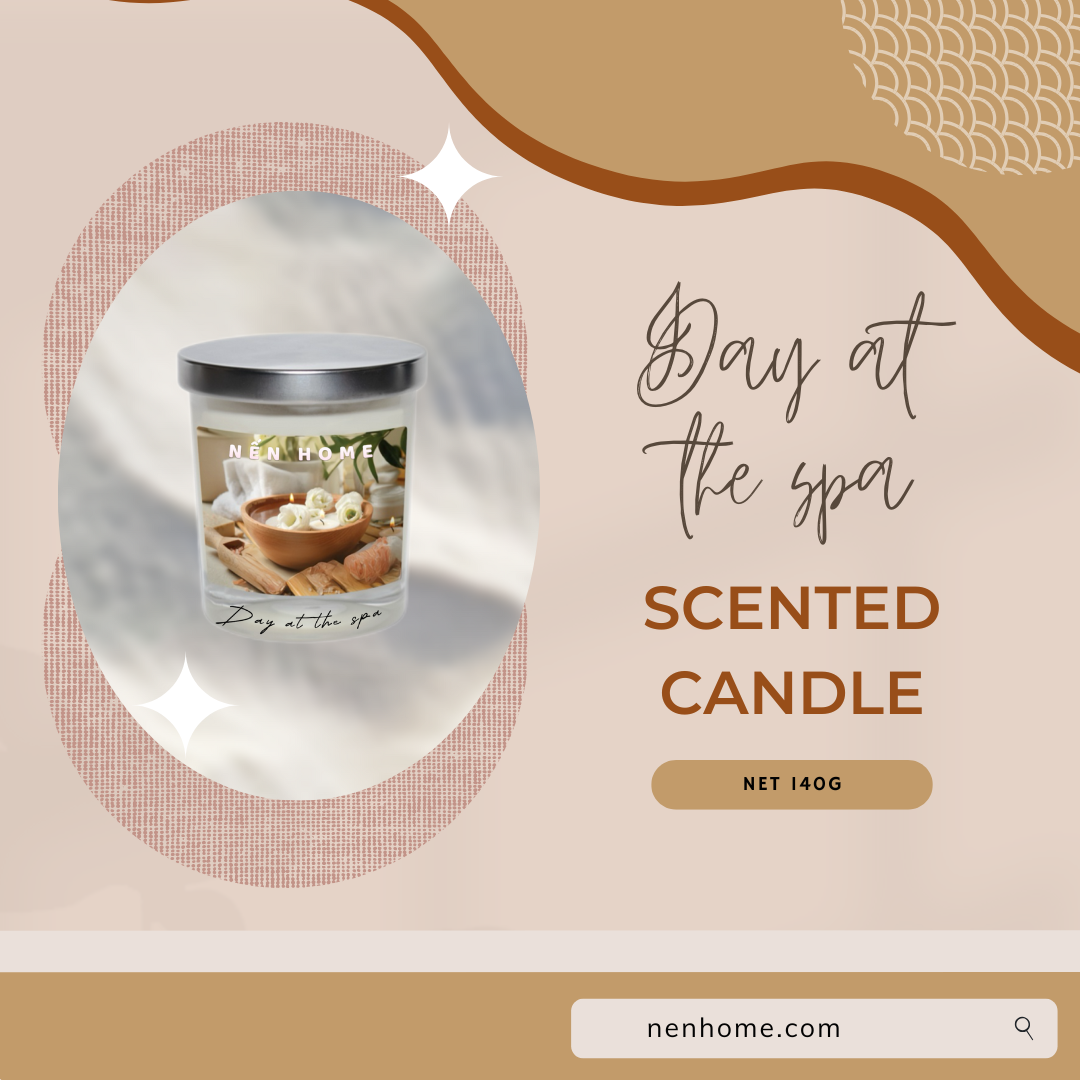 Nến thơm Day at the Spa Nenhome (140g)
