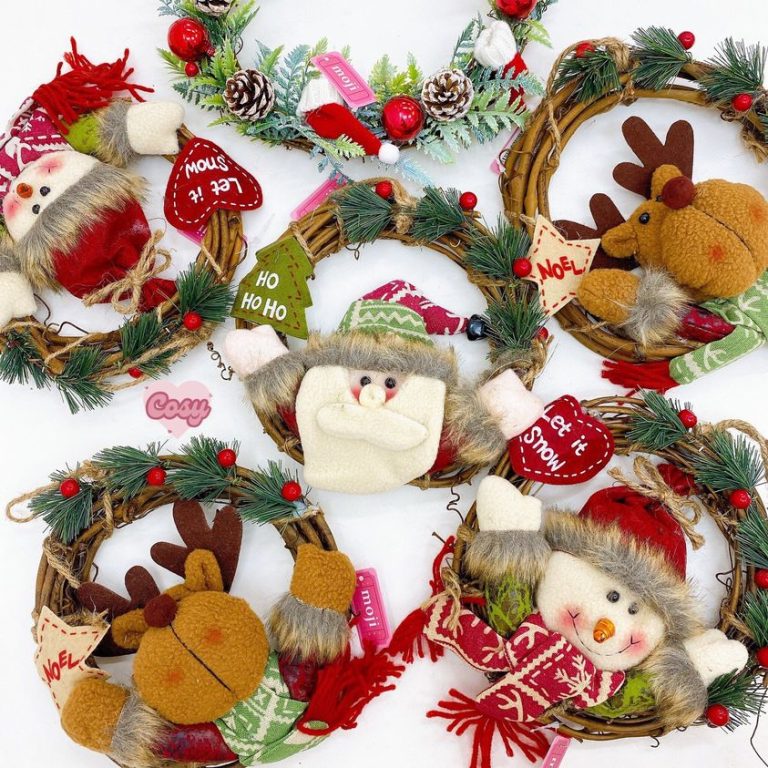 Vòng nguyệt quế Xmas Santa Claus