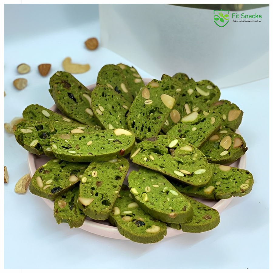 Bánh Biscotti vị Matcha - 250g | Fit Snacks
