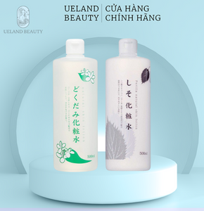 Nước hoa hồng tía tô/ rau diếp cá Dokudami Perilla Natural Skin Lotion 500ml