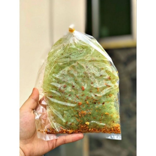 Bánh tráng tỏi lá dứa