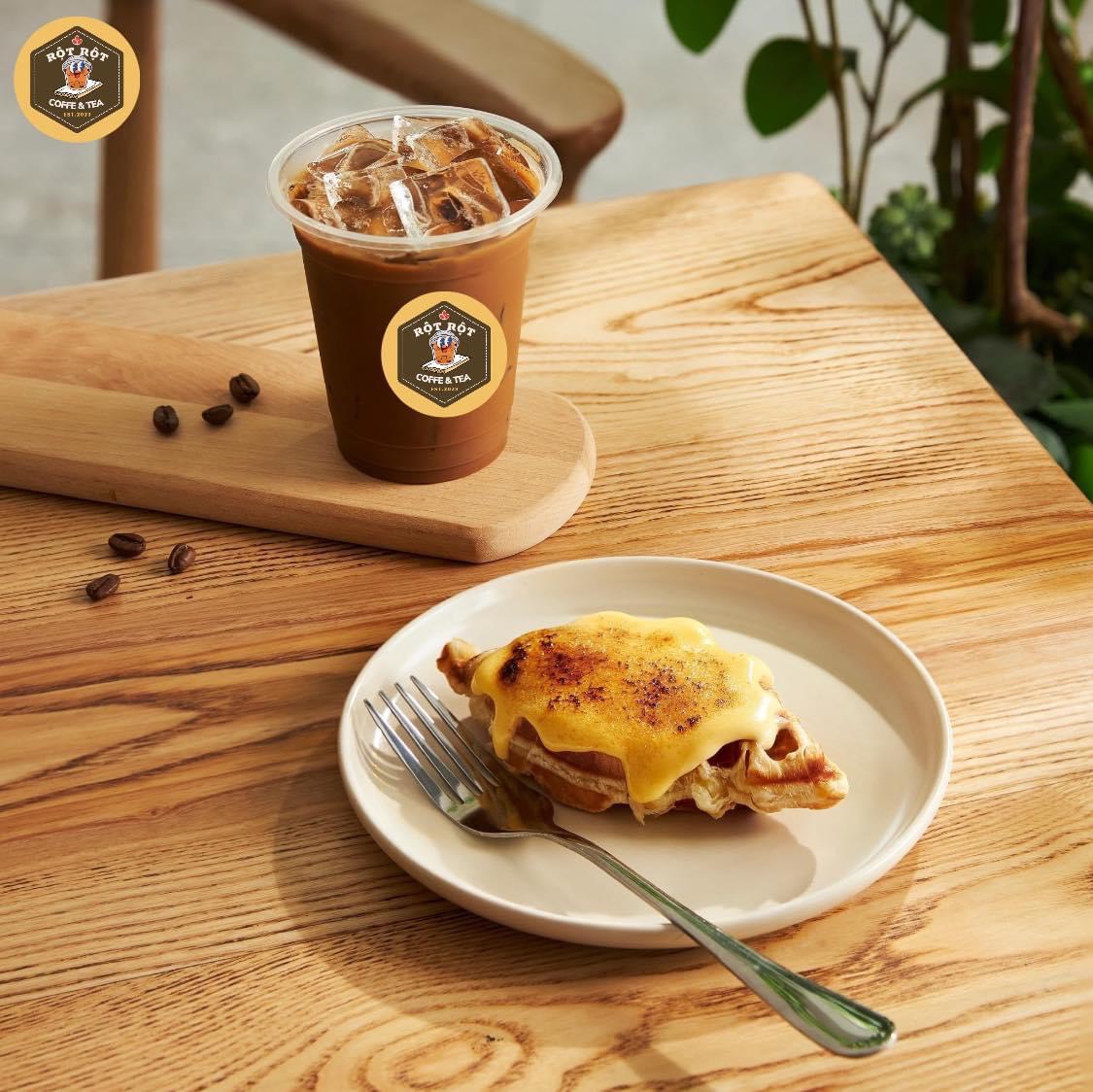 Combo Cà phê sữa và bánh Coffle