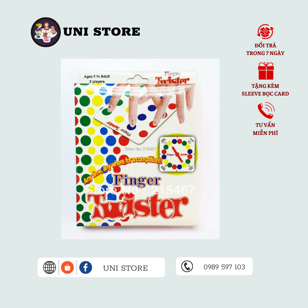 Twister Finger Board Game - Board Game Nước Ngoài
