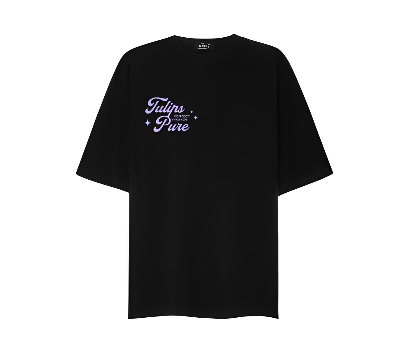 Áo thun T - shirt Tulips Pure màu đen