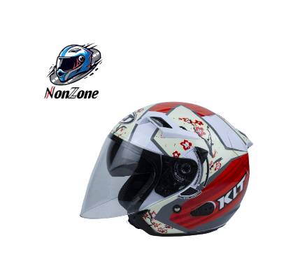 Mũ 3/4 2 Kính KLT Sakura