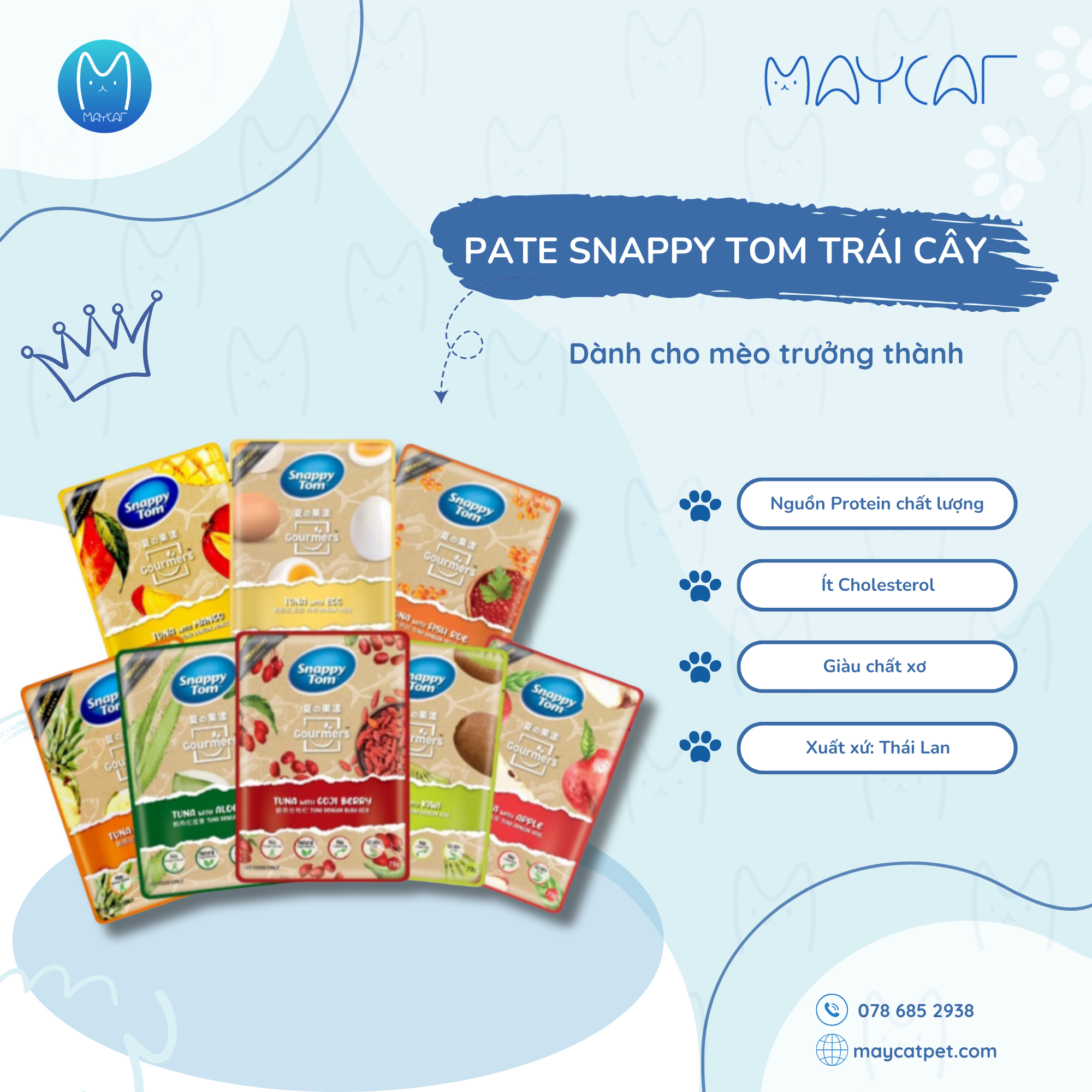 Pate Snapy Tom TráI Cây - Dành cho mèo - 70g