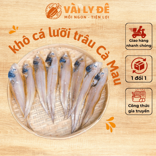 khô cá lưỡi trâu Cà Mau giòn rụm, ít xương 1kg