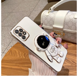 Ốp Điện Thoại Dẻo Mỏng Nhẹ Họa Tiết Phi Hành Gia 3D Kèm Giá Đỡ Đứng Sang Trọng Cho Oppo A5S luoicase