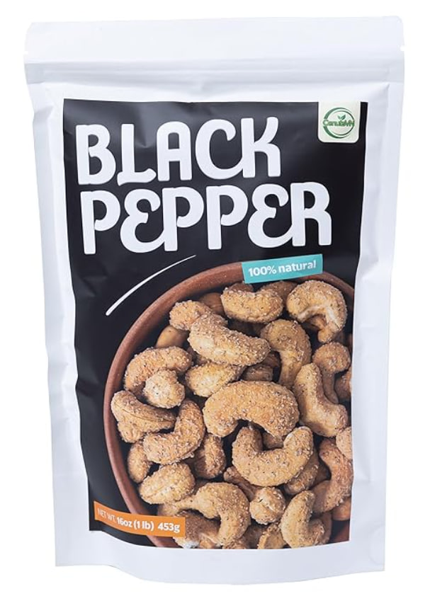 BLACK PEPPER (Hạt điều phủ tiêu đen)