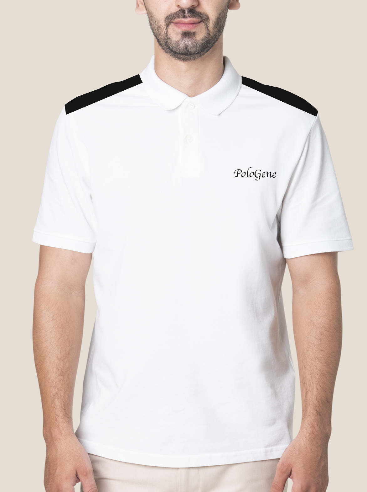 Áo Thun Có Cổ Nam Basic Shoulder Pattern (HT000203)