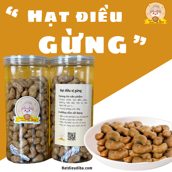 Hạt điều dì Ba vị gừng