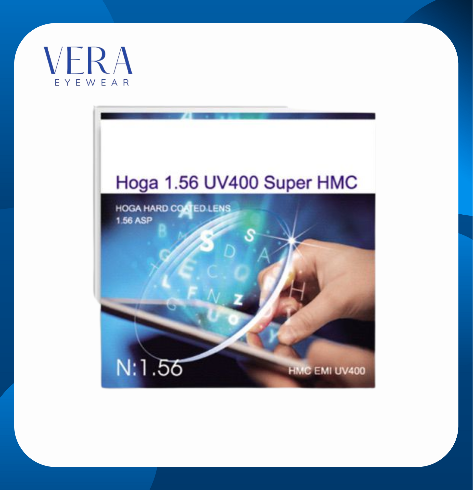 Tròng kính HOGA 1.56 UV400 Super HMC