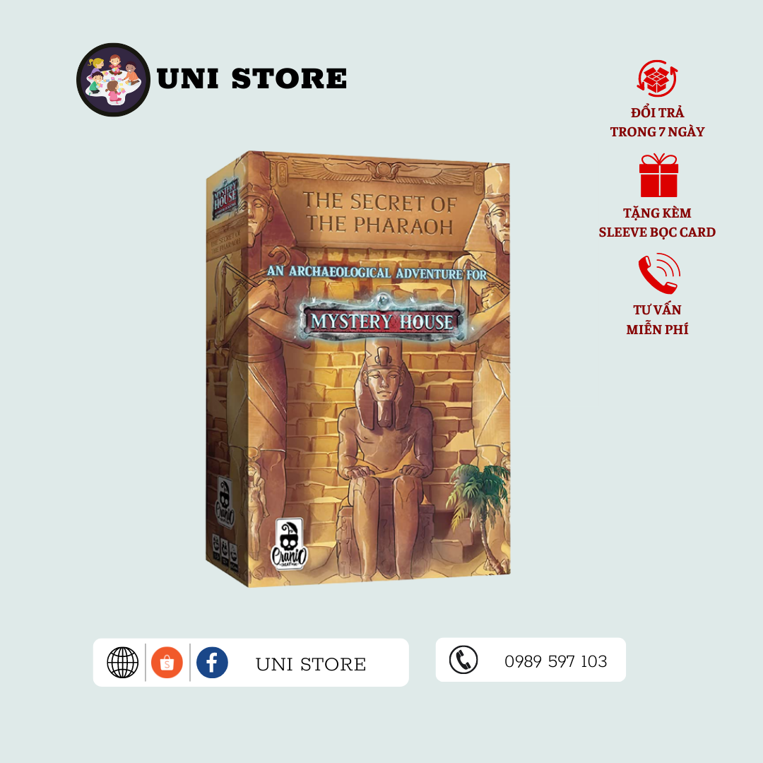 Mystery House: Adventures in a Box – The Secret of Pharaoh - Board Game Nước Ngoài