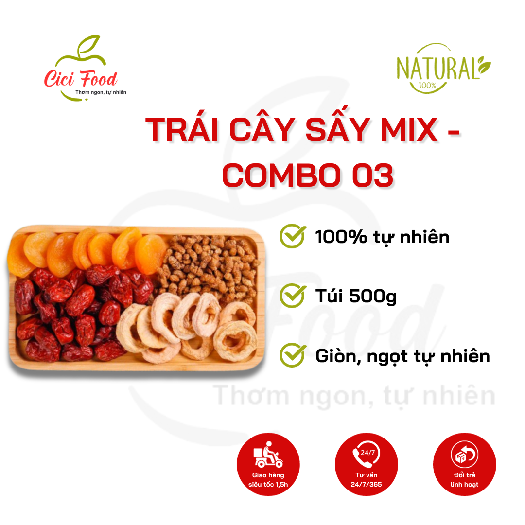 Trái Cây Sấy Mix - Combo3