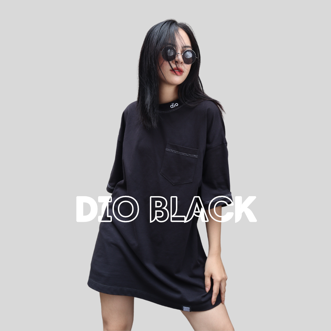 Áo thun Unisex Alexmartenn Dio form rộng thêu cổ đơn giản, cá tính