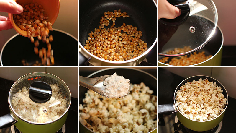 combo nguyên liệu đổ bắp rang bơ 300g - Bắp rang bơ Bum Bum