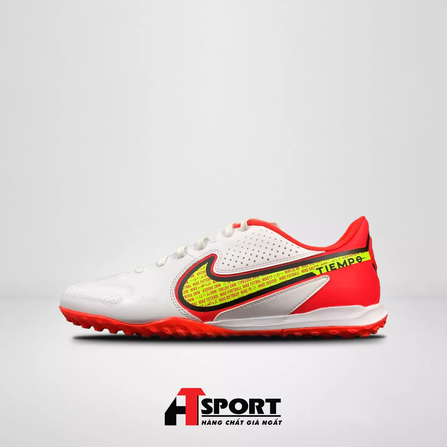 NIKE TIEMPO LEGEND 9 ACADEMY TF - TRẮNG/ĐỎ/VÀNG - DA1191-176