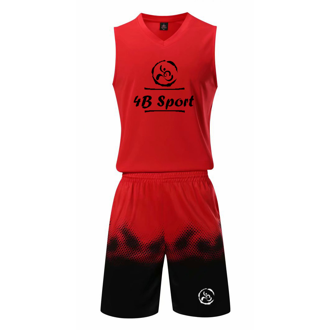 Áo bóng rổ đỏ đen - 4B Sport