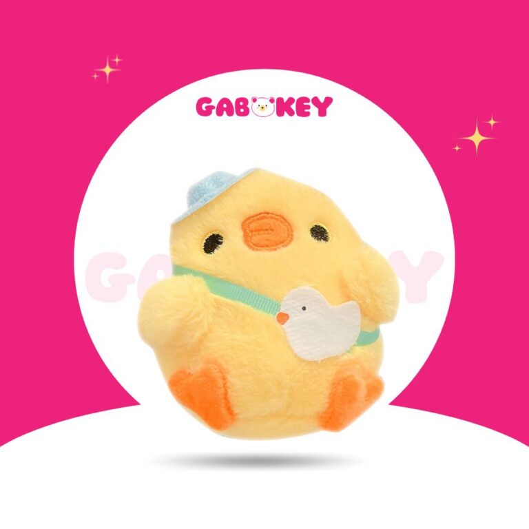 Móc khóa gà bông cute