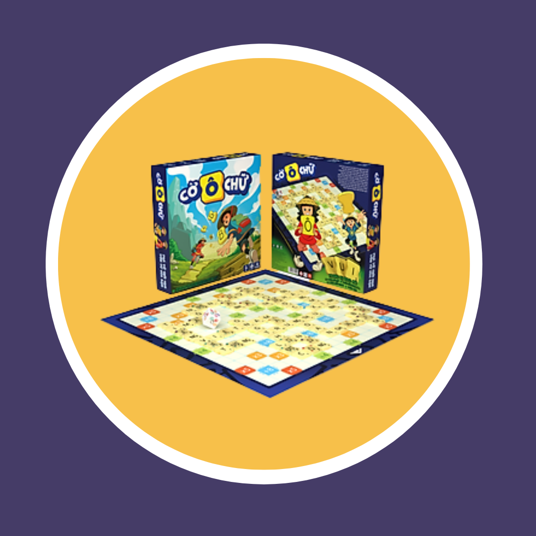 Trò chơi Cờ Ô Chữ - Phá vỡ giới hạn vốn từ của bạn - Board Game Giáo Dục -  110 Quân Cờ