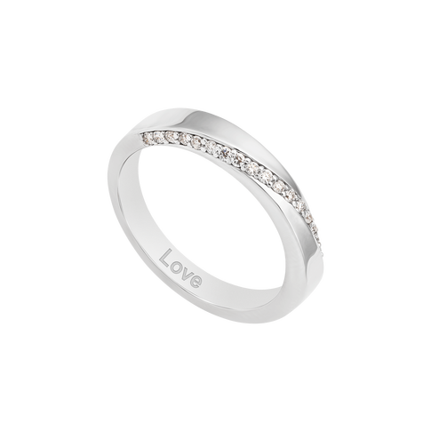 Nhẫn bạc trơn love