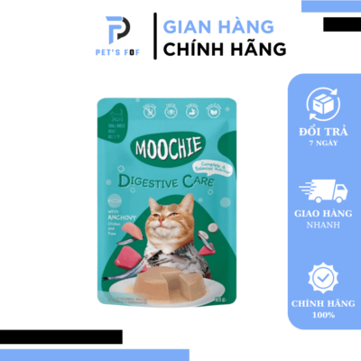Thức ăn cho mèo Moochie hương vị Cá ngừ và Cá hồi