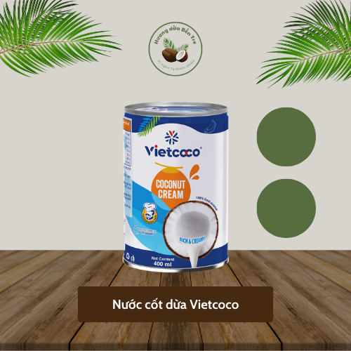 Nước Cốt Dừa Vietcoco Lon 400ml