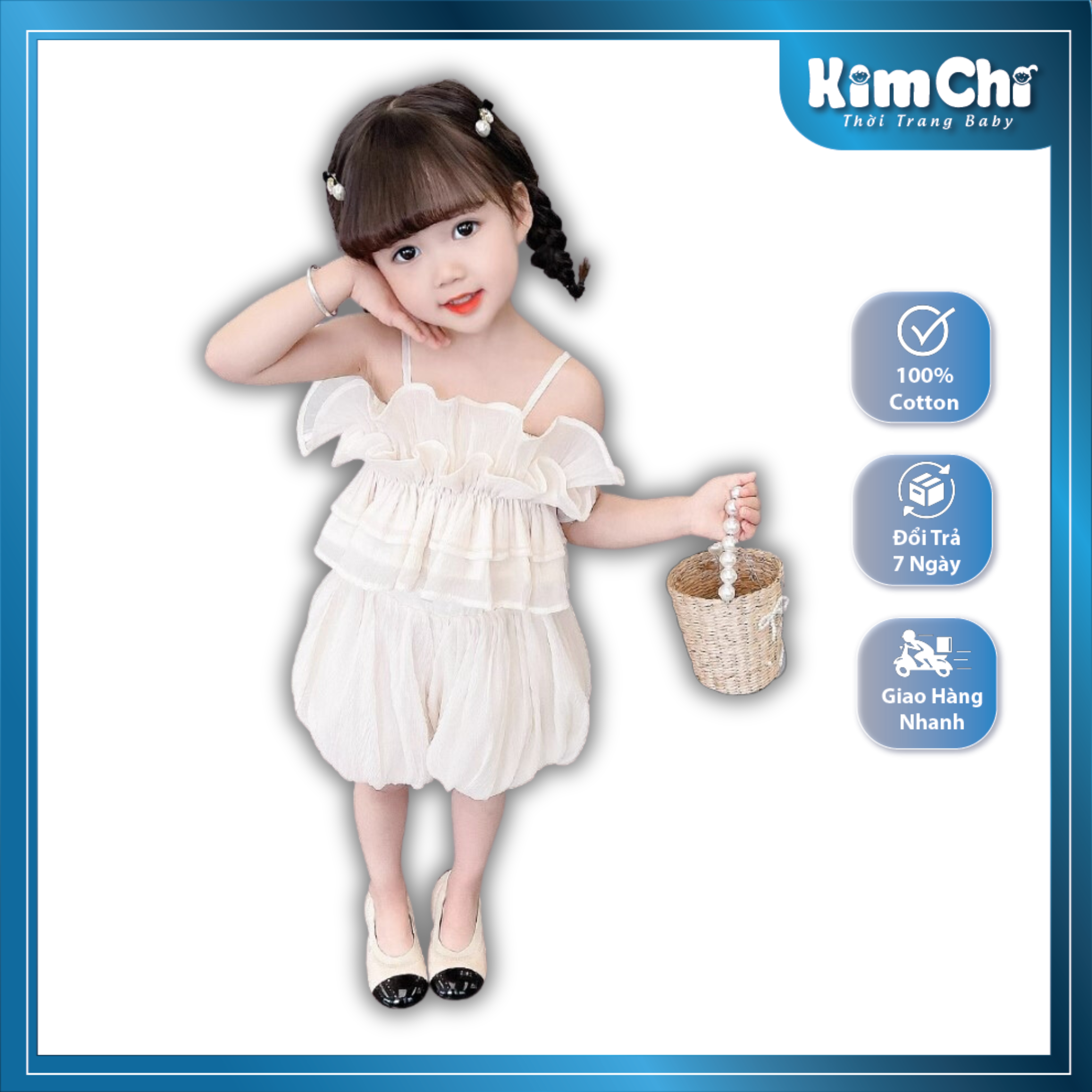 Áo 2 dây Bé Gái Ngọt