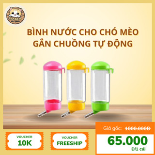 Bình Nước Cho Chó Mèo Gắn Chuồng Tự Động