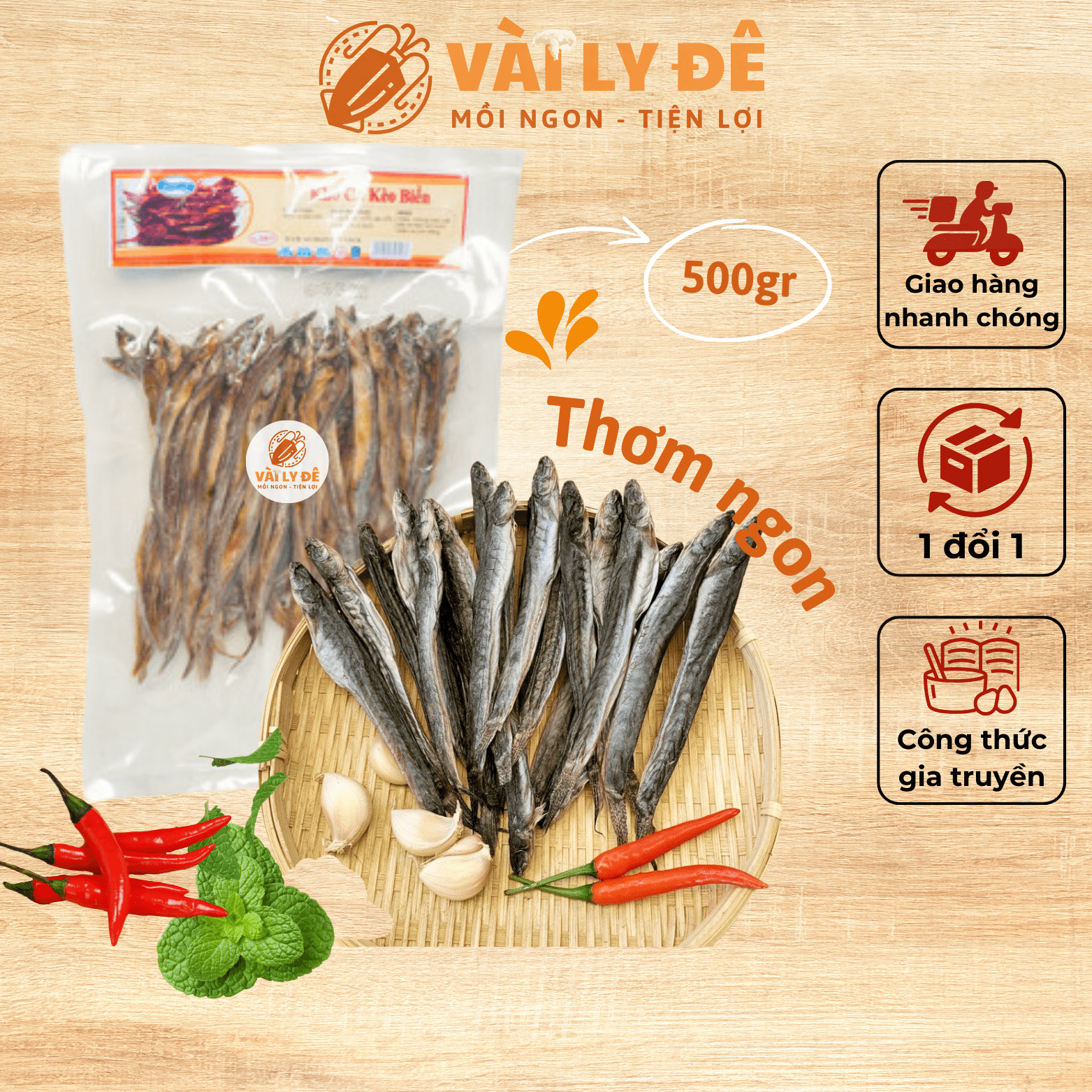 Khô cá kèo Cà Màu hương vị đậm đà, thơm ngon nức mũi 400gram