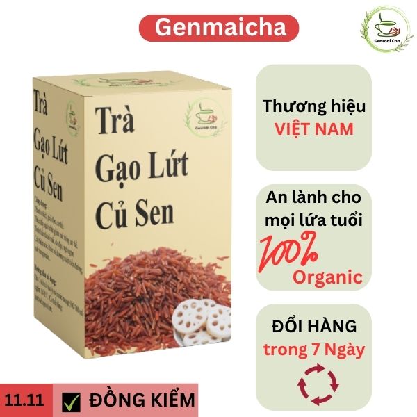 Trà gạo lứt củ sen