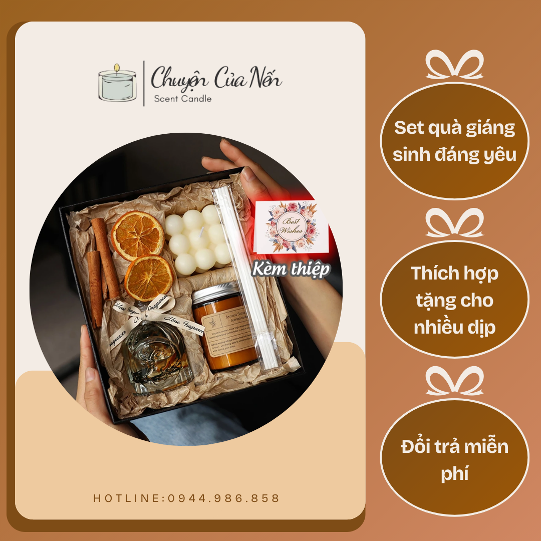 Set Quà Nến Thơm Trang Trí Giáng Sinh – Chuyện Của Nến