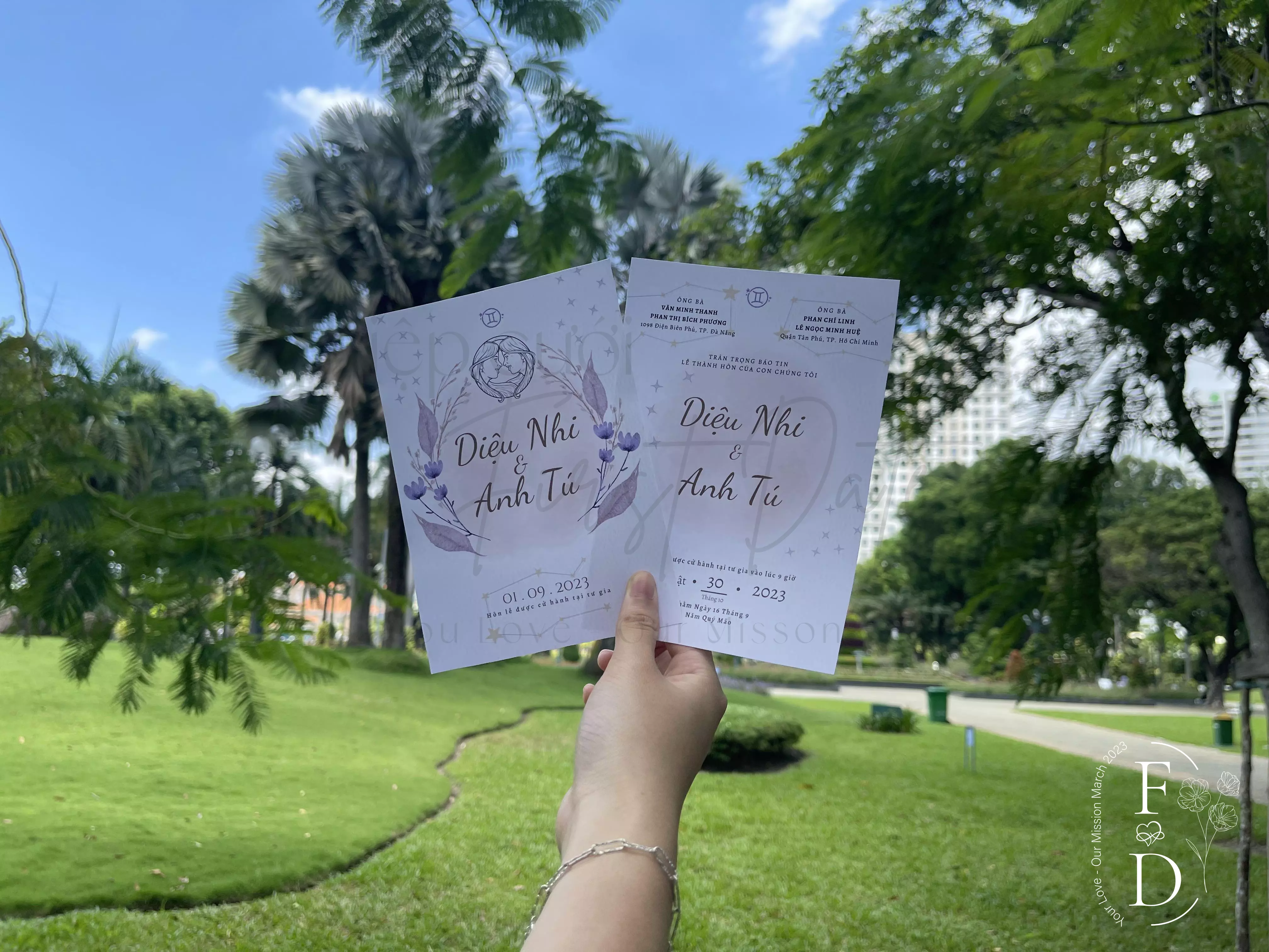 Thiệp cưới cung hoàng đạo | CHD-ST-003 | Mẫu thiệp cưới cung Song Tử