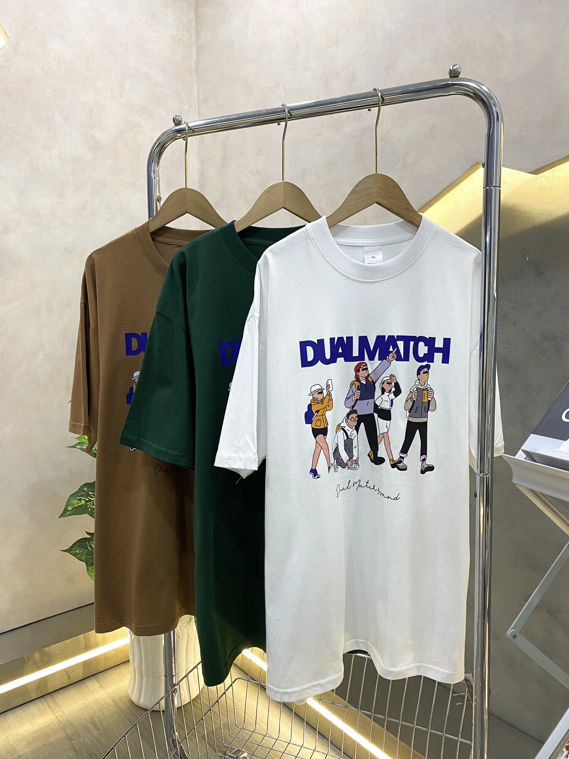 Áo Thun Unisex Dual Match Cá Tính