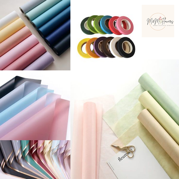 Giấy dán + băng keo