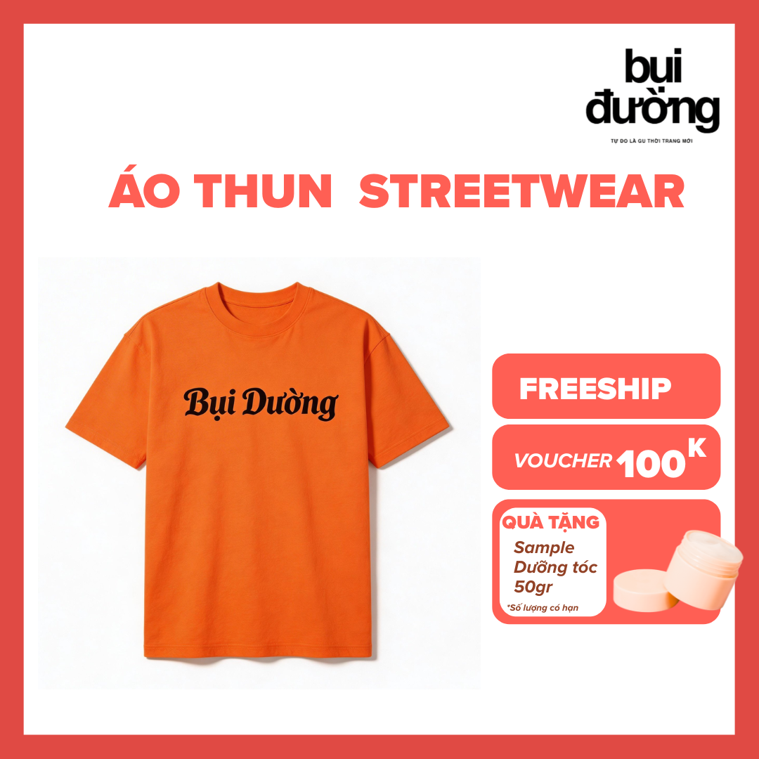 Áo thun Streetwear (Bộ màu cam)