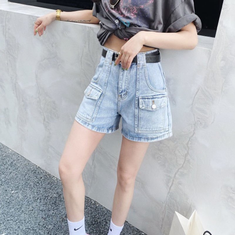 Quần short Jean nữ basic