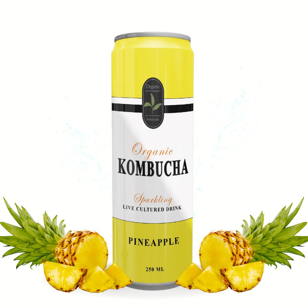 Lon Trà Kombucha Vị Dứa